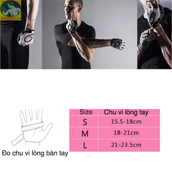 Găng Tay Tập GYM Siêu Thoáng Boer 1642
