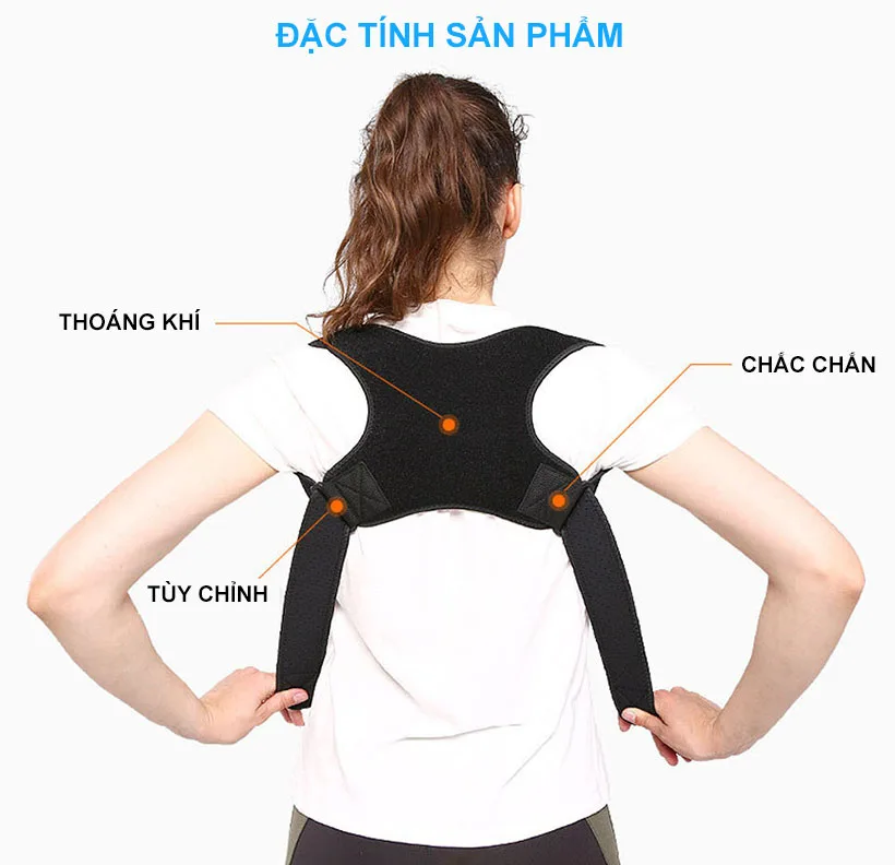Đai Chống Gù Lưng Điều Chỉnh Cột Sống Nhật bản