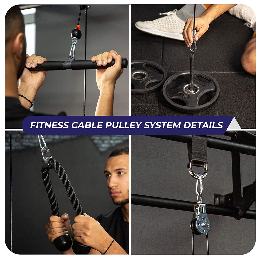Bộ Dây Cáp Ròng Rọc Tập Gym Tại Nhà Tiện Lợi - Chợ GYM