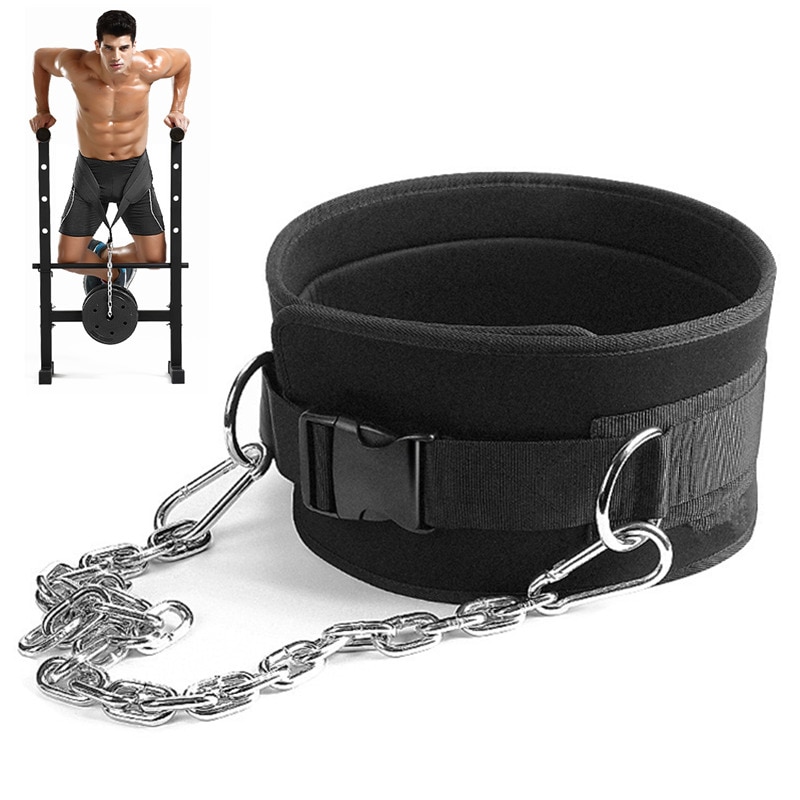 Đai Đeo Bụng Treo Tạ Dip Belt with Chain Hỗ Trợ Tăng Trọng Lượng Cho Các Bài Pull Up, Squat, Dip